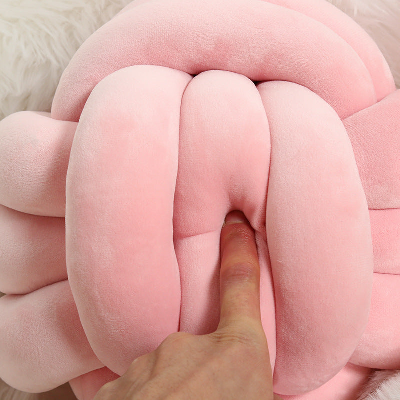 Handmade Knotted Ball Cushion