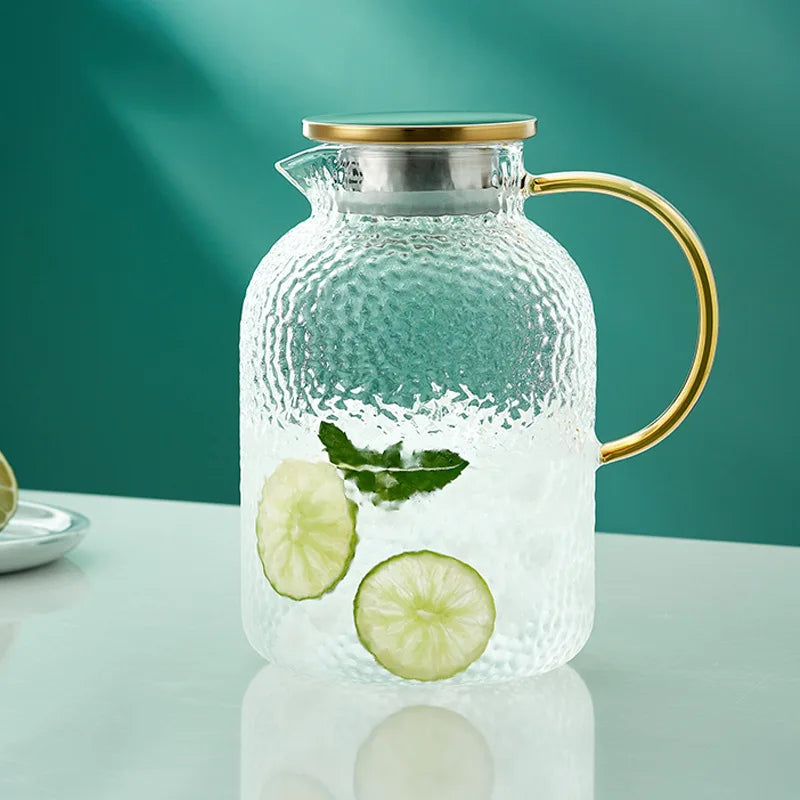 Glass Kettle Pitcher Set