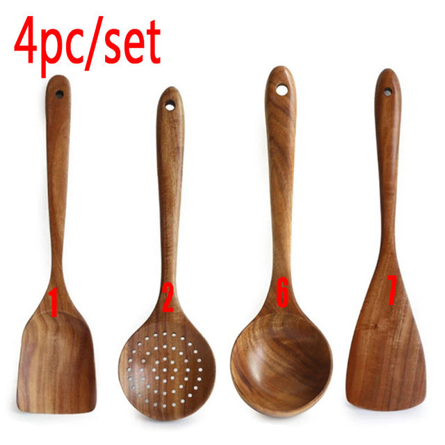 Wooden Cooking Utensil Set