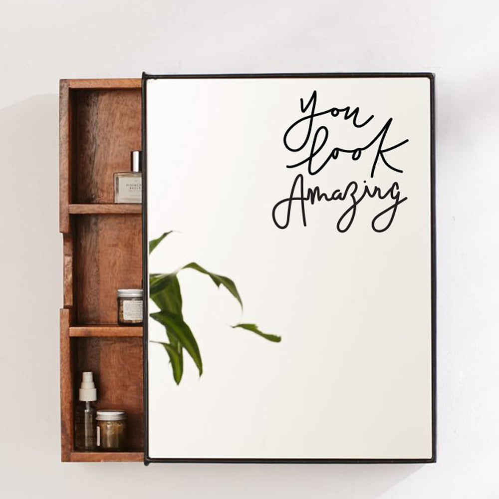 Mirror Bathroom Decor Decal