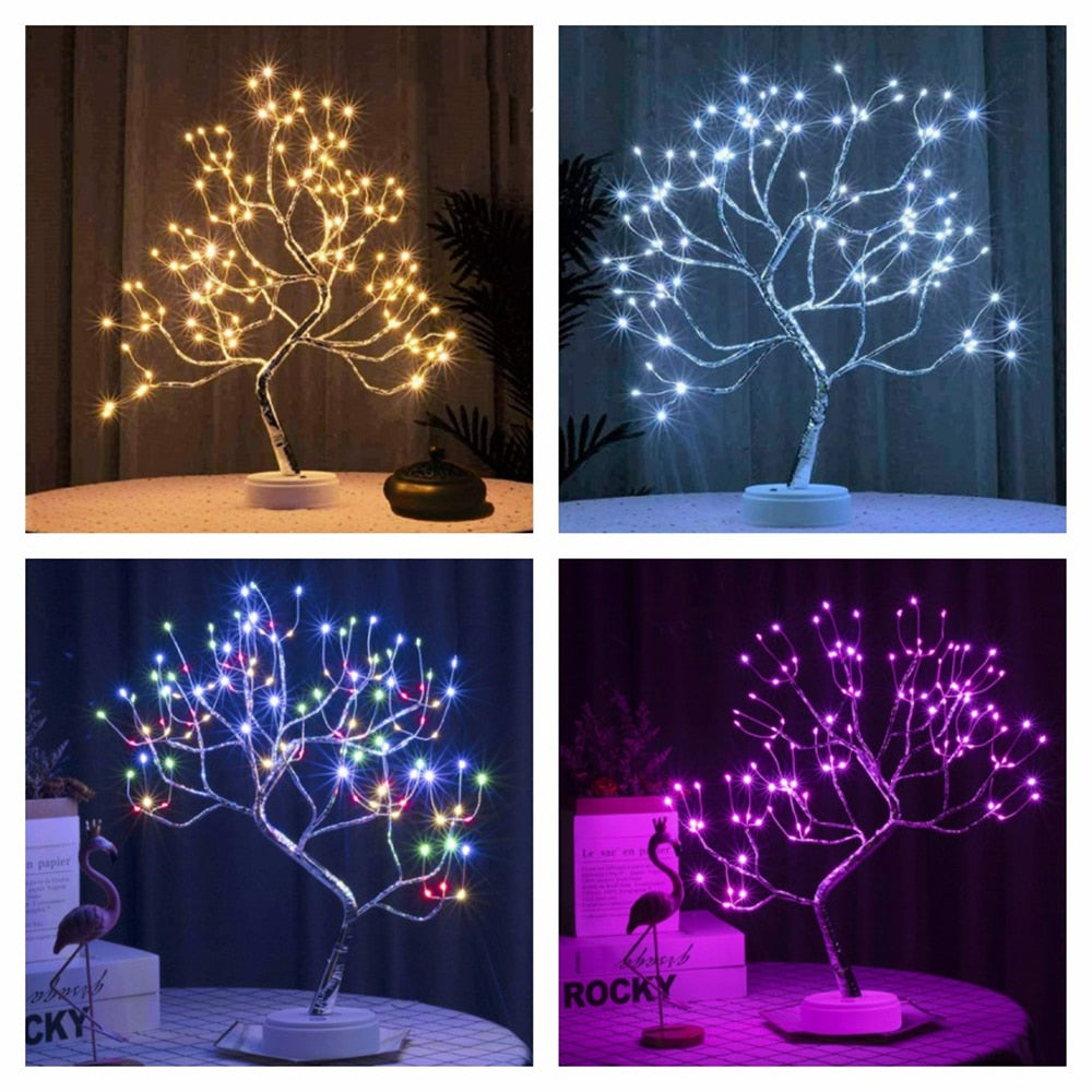 Led Night Lights Mini Tree Table Lamp