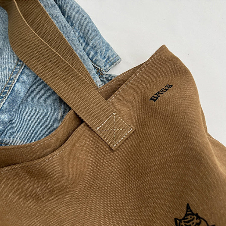 Cute Cat Tote Bag | Printed Canvas Tote Bag