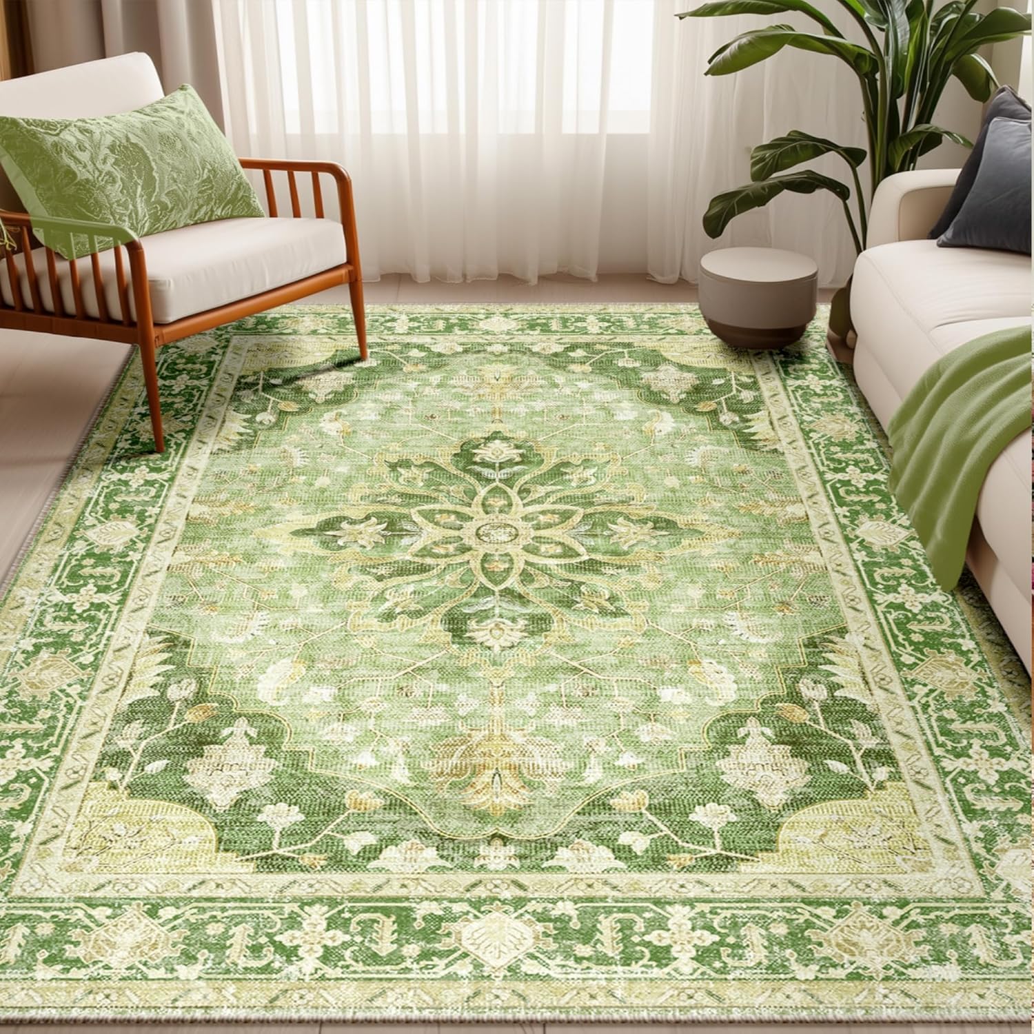 Florence | Custom Boho Floral Rugs Washable Print Carpet Runner