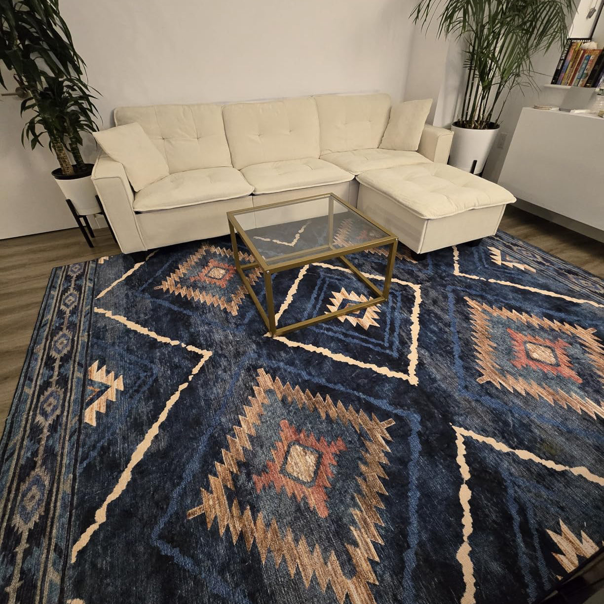 Selma | Custom Washable Rugs Print Carpet Runner Red Orange | Multi Color