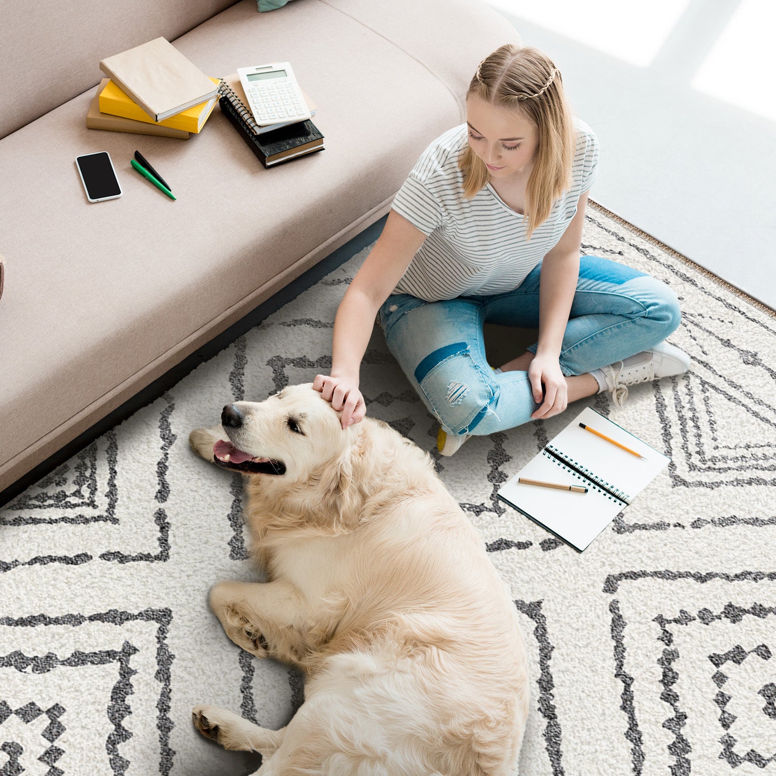 Selma | Custom Washable Rugs Print Carpet Runner