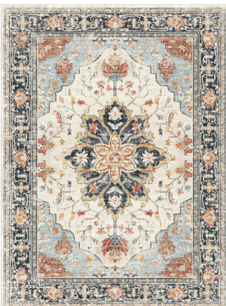 Florence | Custom Boho Floral Rugs Washable Print Carpet Runner