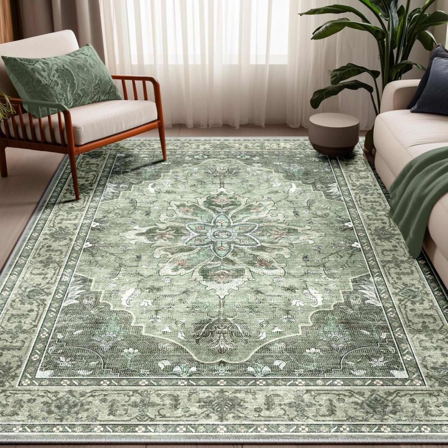 Florence | Custom Boho Floral Rugs Washable Print Carpet Runner