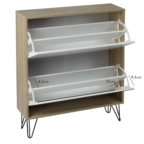 Scarpiera Anderson - rovere e bianco - VUSOLIFE