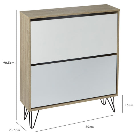 Scarpiera Anderson - rovere e bianco - VUSOLIFE