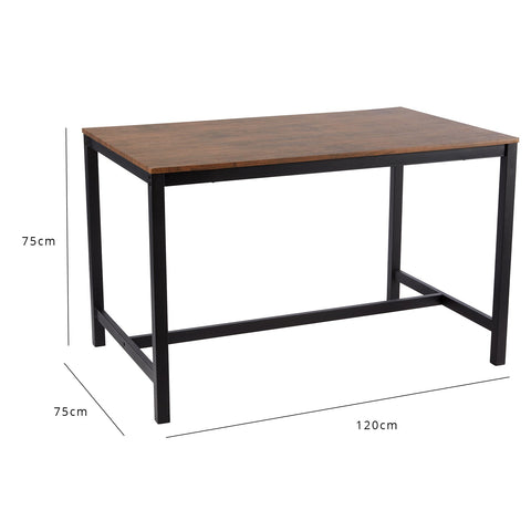 Mesa de jantar em estilo industrial