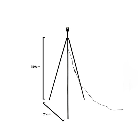 Schwarze Stativ-Stehlampe - VUSOLIFE