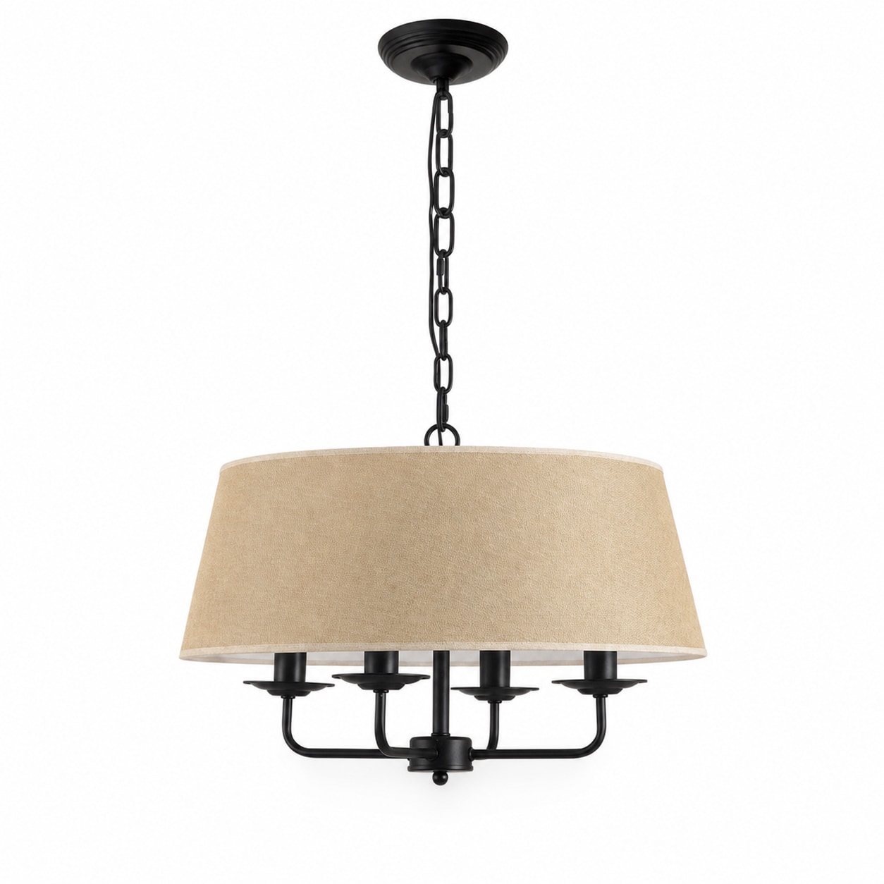 Tela Beige shade with Black finish