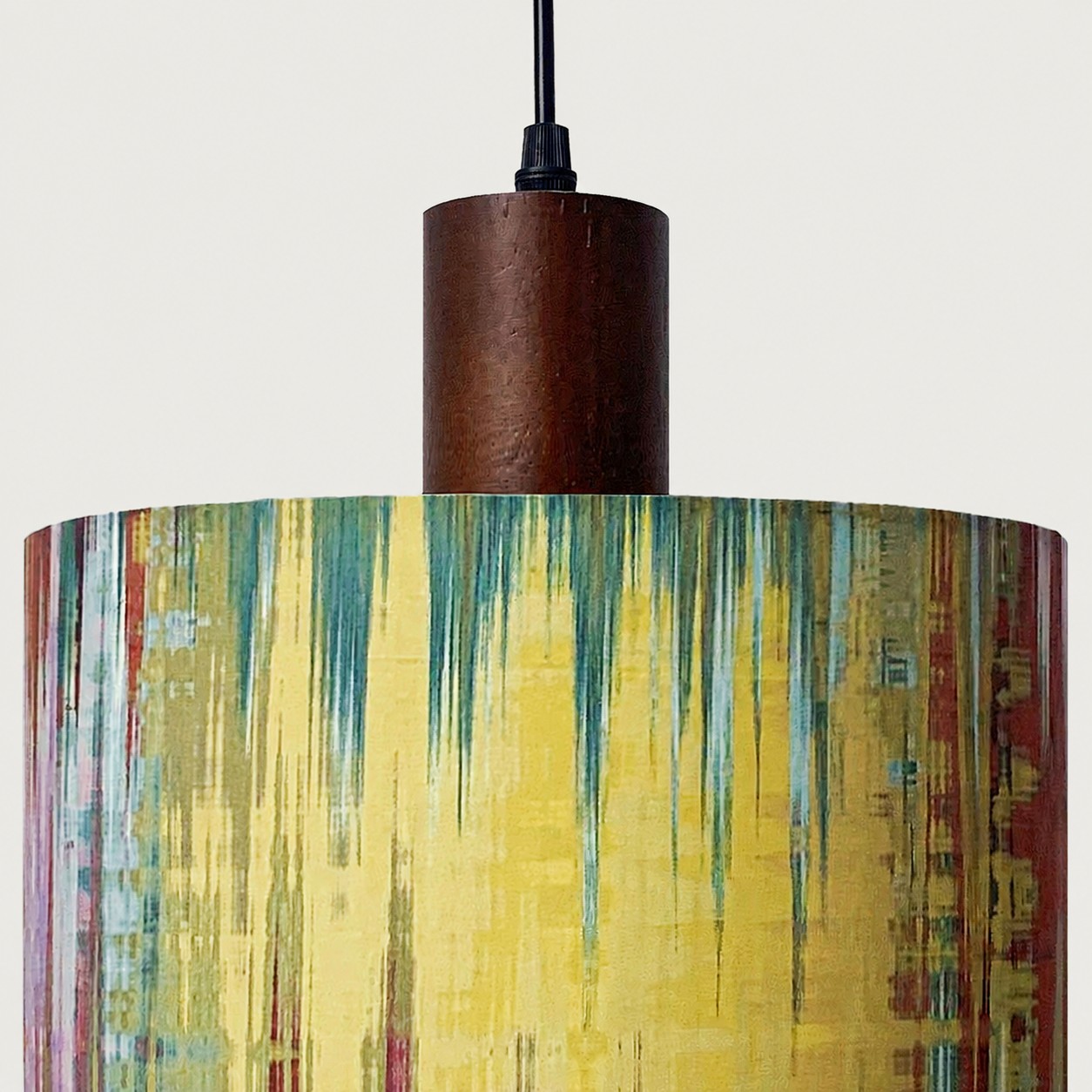 Fabric shade texture with painted color detail