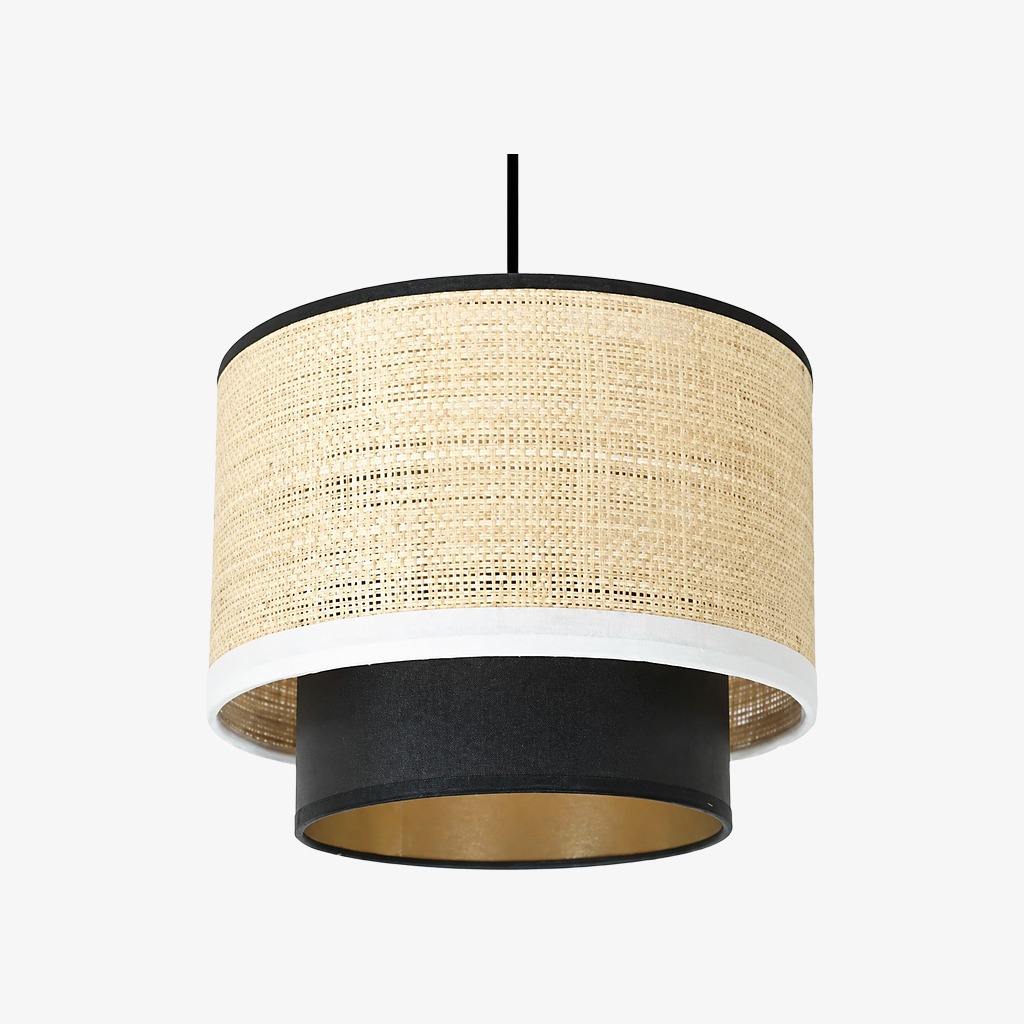24 cm raffia grass pendant lamp option
