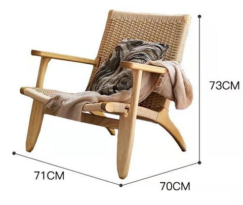 Alagan Wooden Reading Armchair