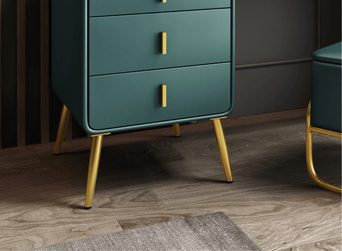 Titanium gold leg dressing table