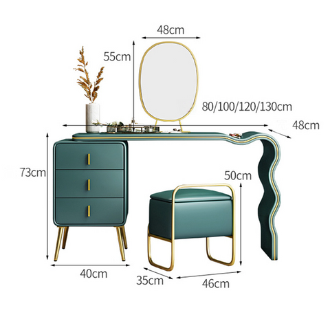 Aino Bedroom Dressing Table with Storage