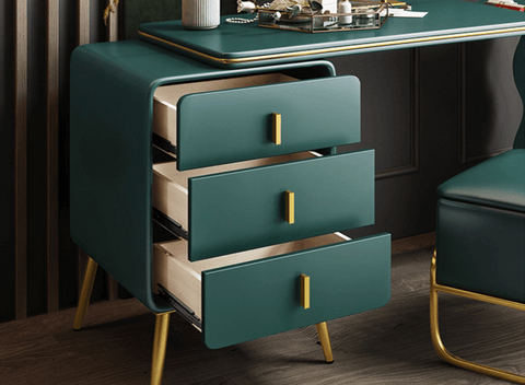Makeup table drawers