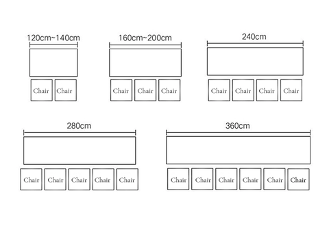 Rectangular Large Wooden Table