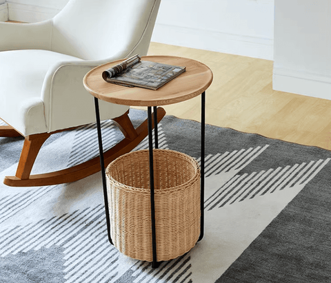 rattan coffee table