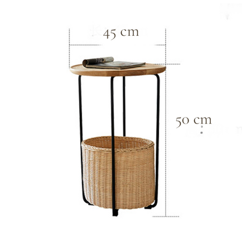 Aksel Scandinavian Wooden Round Coffee Table