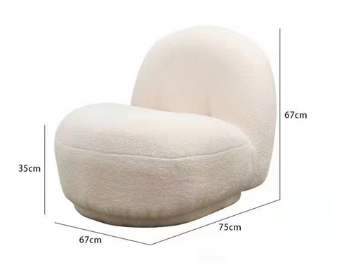 Hedda Teddy Fleece Lounge Chair