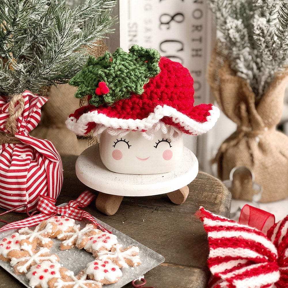 Cuddle Decor, LLC Crochet Marshmallow Mug Hat - Thumbnail 5