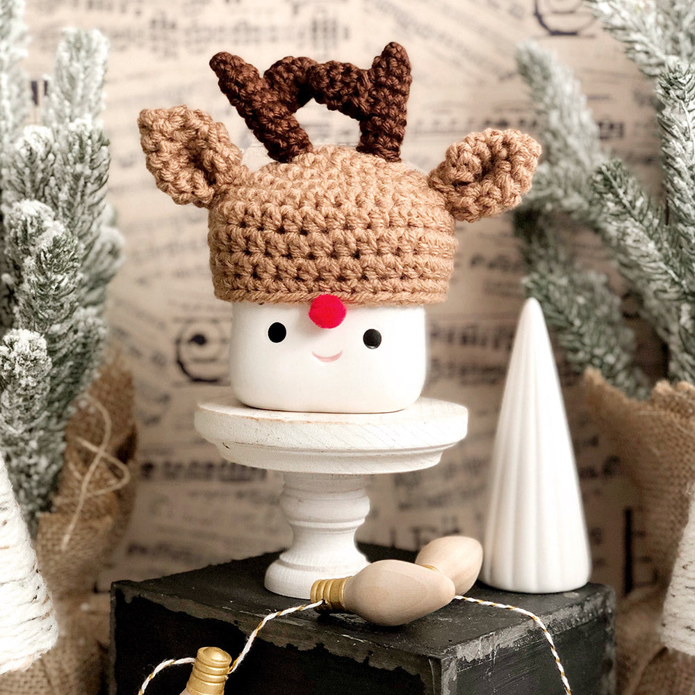Cuddle Decor, LLC Crochet Marshmallow Mug Hat - Thumbnail 3