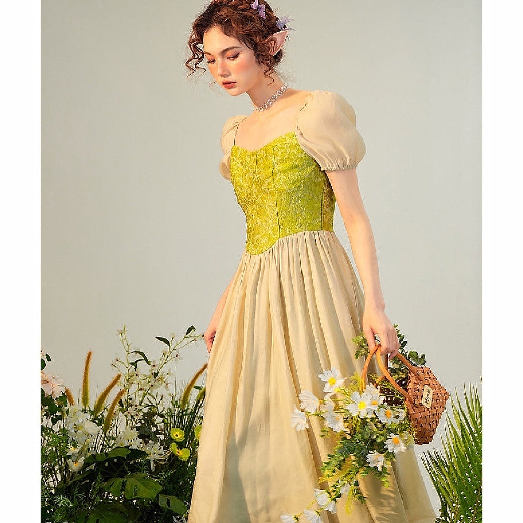 MossGarden Green Witch Forest Fairy Dress MossGarden Green Witch Forest Fairy Dress