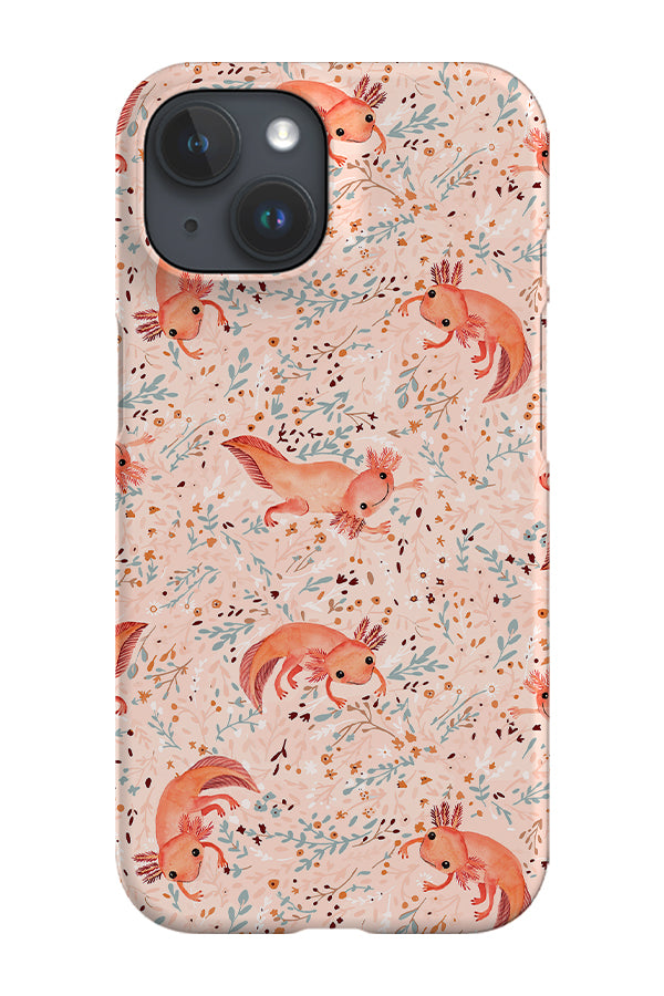 Axolotl by Petit Faon Prints Phone Case (Pink) For IPhone/Samsung Axolotl by Petit Faon Prints Phone Case (Pink) For IPhone/Samsung