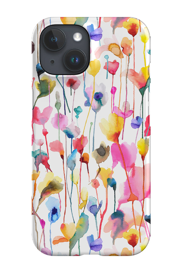 Wild Flowers Watercolour By Ninola Design Phone Case (Rainbow) For IPhone/Samsung Wild Flowers Watercolour By Ninola Design Phone Case (Rainbow) For IPhone/Samsung
