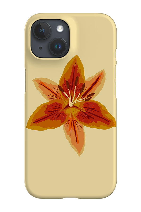 Lily Flower Phone Case (Yellow) Minimal Art Style for iPhone/Samsung Lily Flower Phone Case (Yellow) Minimal Art Style for iPhone/Samsung