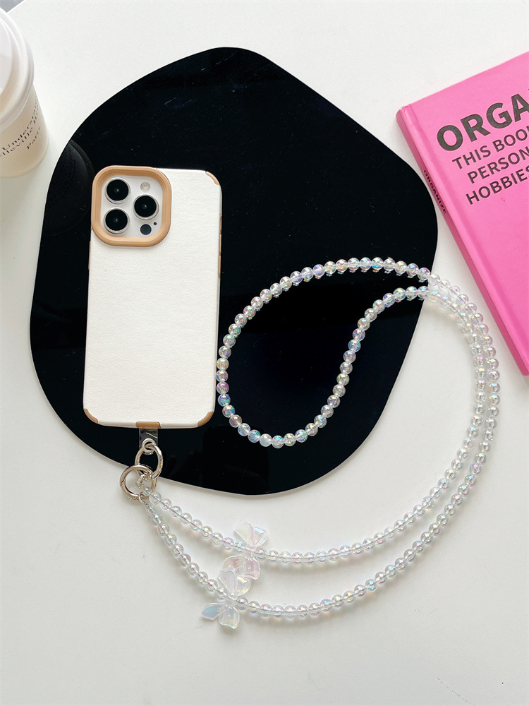 Pendentif Téléphone Portable Dragonne Téléphone Perles QEXUJOW