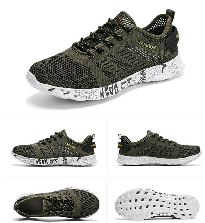 Chaussures d'eau Airflow Fashion vert de chez Aquashoes