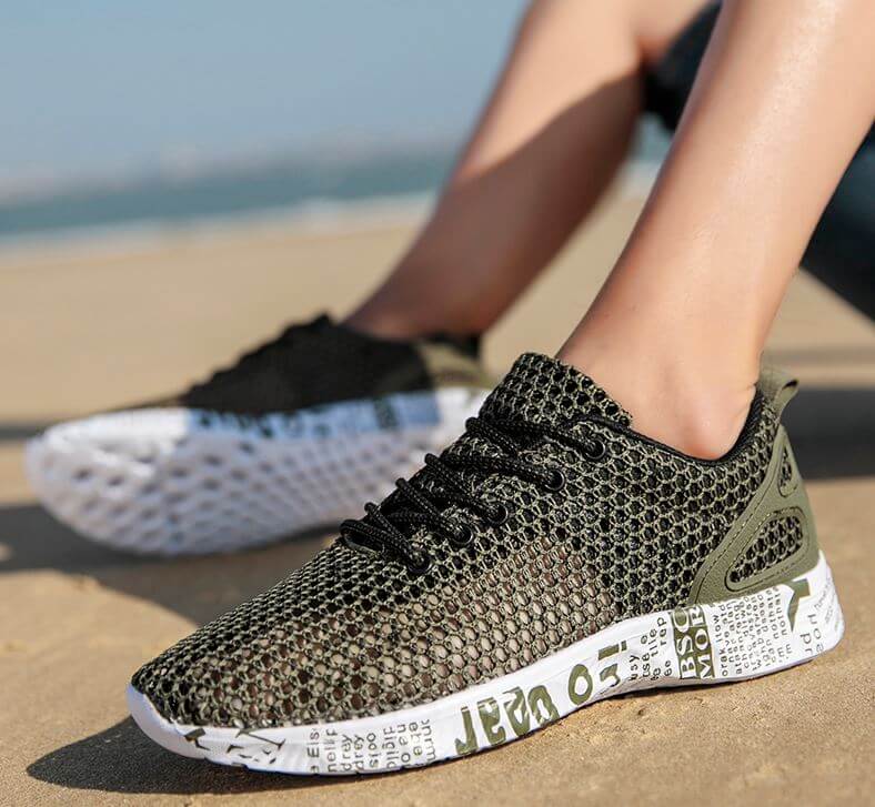 Chaussures d'eau Airflow vert de chez Aquashoes