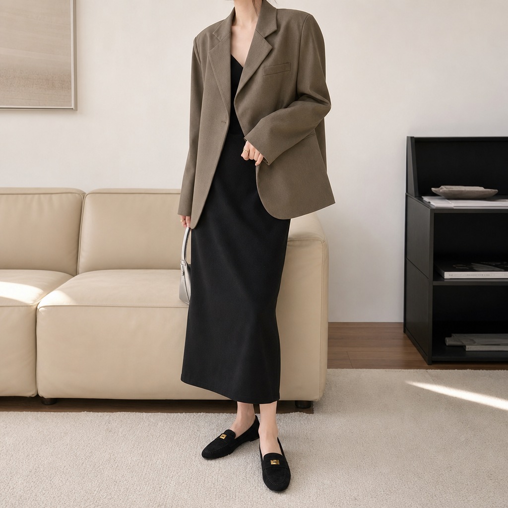 Penny loafers displayed in a lifestyle scene