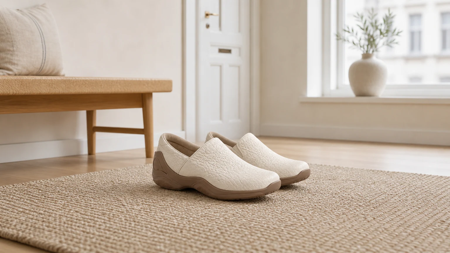 Minimalistyczne, codzienne, wspierające buty wsuwane w stylu życia