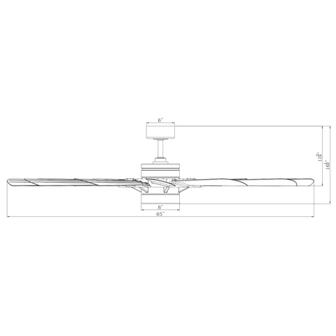 65 inch Windmill Ceiling Fan Dimensions