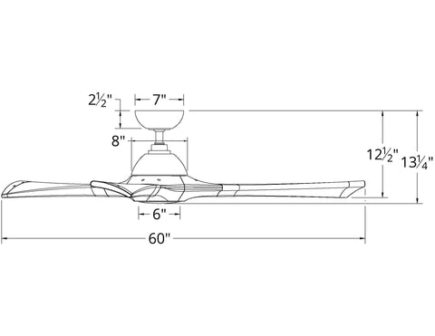 60 inch Woody ceiling fan by Modern Forms Smart Fans