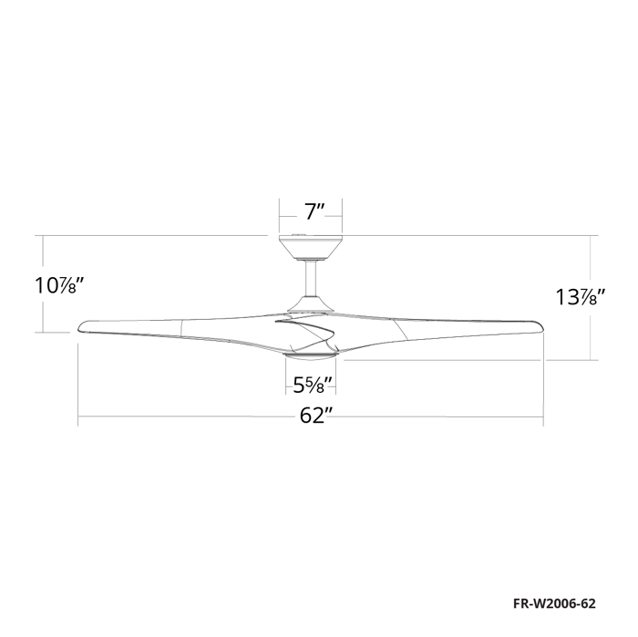 62 inch Zephyr ceiling fan by Modern Forms Smart Fans