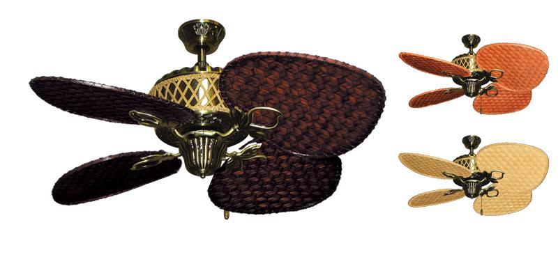 48 inch Palm Bay Ceiling Fan with Woven Bamboo Blades