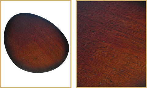 Distressed walnut blades for double ceiling fan