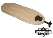 Arbor 500 solid carved wood blade in whitewash finish