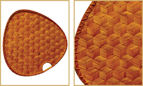 Cherry Woven Bamboo Blades