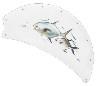 Permit - Game Fish of the Florida Keys Custom Canvas Blades