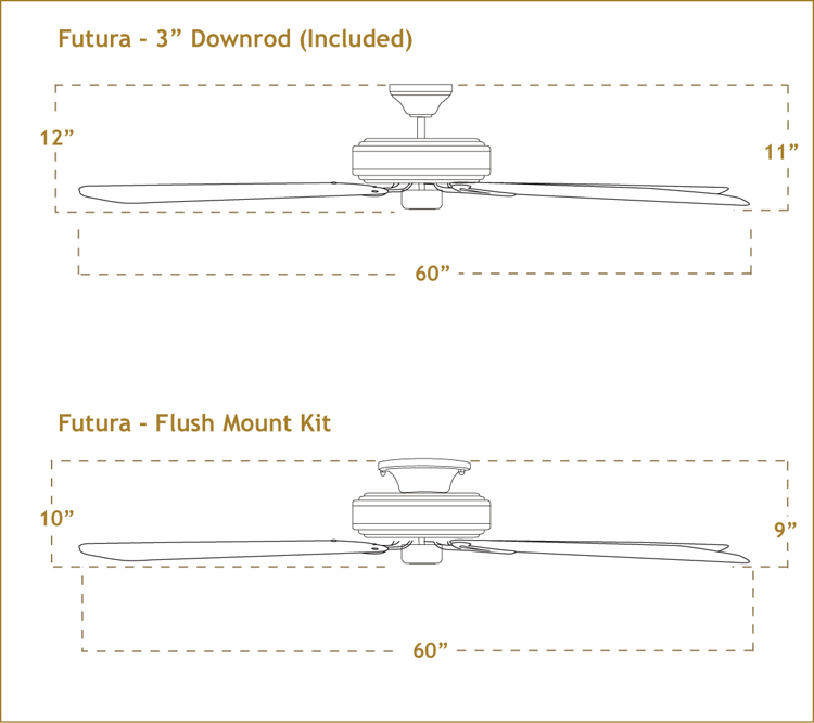 Futura with 60 inch sweep Blades