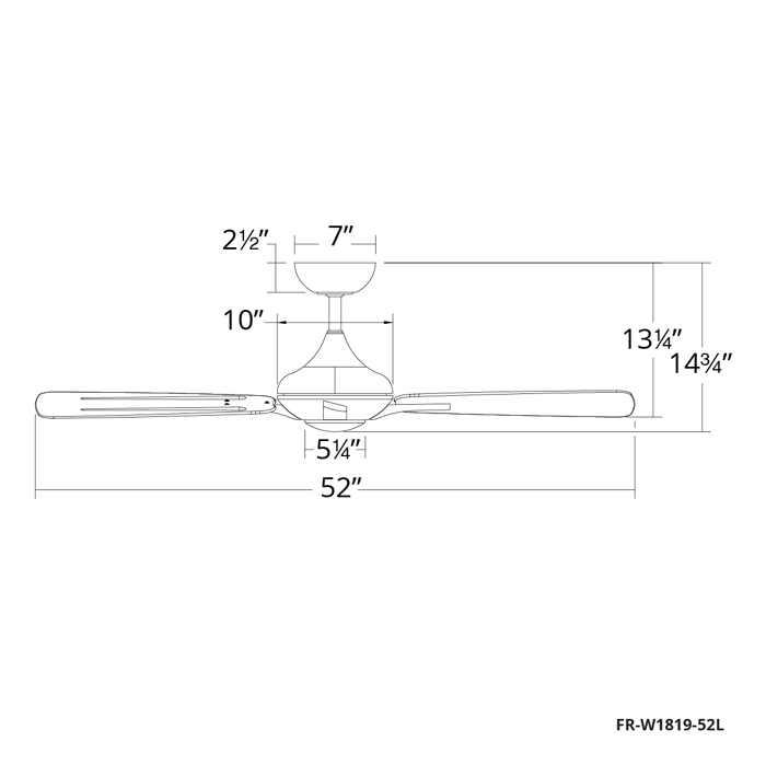 52 inch Mykonos ceiling fan by Modern Forms Smart Fans