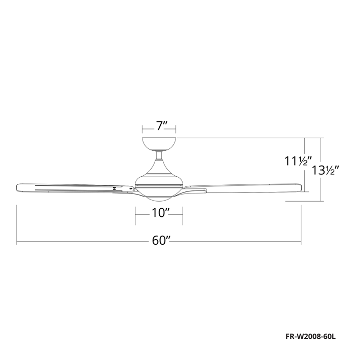 60 inch Mykonos 5 ceiling fan by Modern Forms Smart Fans