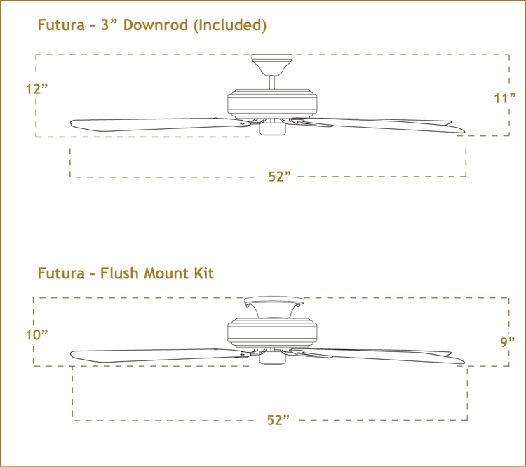 Futura with 52 inch sweep Blades