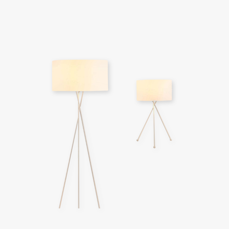 Baines Modern Tripod Floor & Table Lamp, Fabric